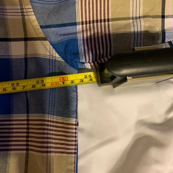 Wrangler Twenty X Long Sleeve Button Down Shirt Plaid Blue Yellow Size XL Men’s - Picture 10 of 12